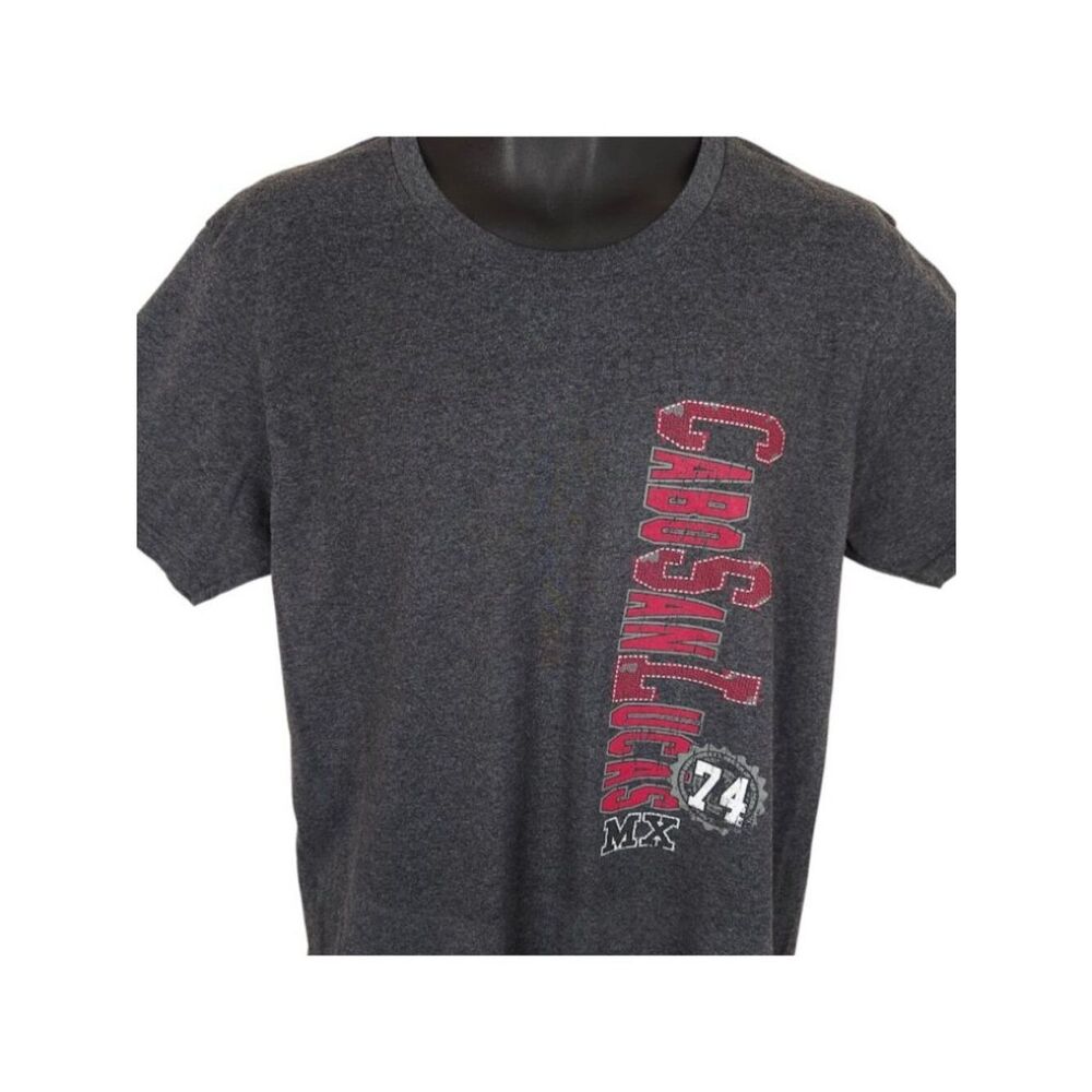 Cabo San Lucas T Shirt Mens Size Large Gray Mexico Travel Destination Tee